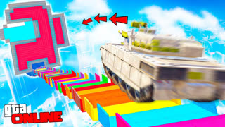 GTA 5 - СПУСК НА ТАНКЕ В ПРЕДАТЕЛЯ ИЗ AMONG US ! САМЫЙ БЕЗУМНЫЙ СПУСК БЕЗ ТОРМОЗОВ В ГТА 5 ОНЛАЙН